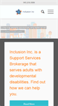 Mobile Screenshot of inclusioninc.org